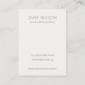 Warm Winter Festive Foliage 2 Logo Earning Display Visitekaartje (Achterkant)