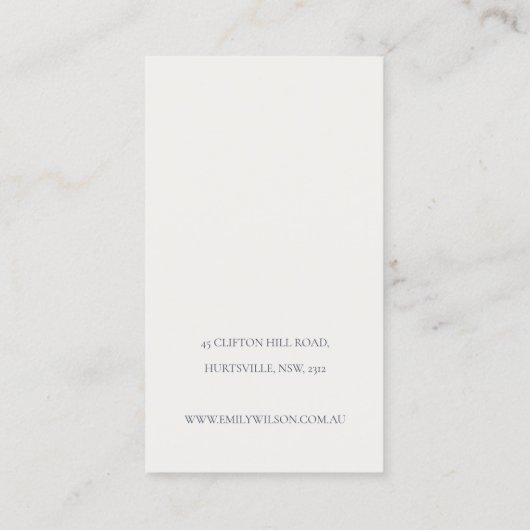 Warm Winter Festive Foliage Bow Hair Clip Display Visitekaartje (Achterkant)