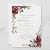 Warm Winter Festive Foliage Couples Shower Invite Bedankkaart (Voorkant)