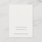 Warm Winter Festive Foliage Hair Clip Display Visitekaartje (Achterkant)