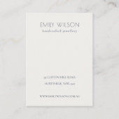 Warm Winter Festive Foliage Logo 3 Aardscherm Visitekaartje (Achterkant)