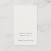 Warm Winter Festive Foliage Stud Earning Display Visitekaartje (Achterkant)