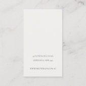 Warm Winter Festive Foliage Stud Earning Display Visitekaartje (Achterkant)