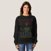 Warm Winter Greetings Hot Tea Coffee Ugly Christma Trui (Voorkant volledig)