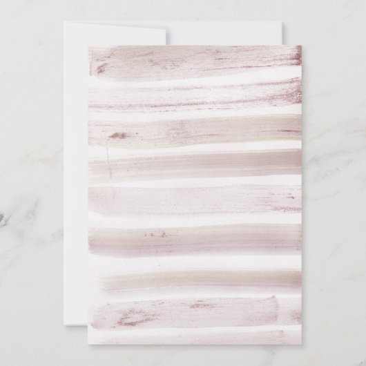 Warm Winter Orchid Wedding Invitation Kaart (Achterkant)