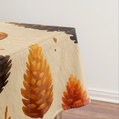 Warm winter pinecones patroon tafelkleed (Voorbeeld)
