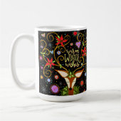 Warm Winter Wint schattig rendierontwerp Koffiemok (Links)