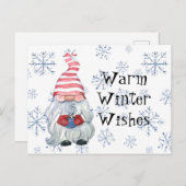 Warm Winter Wishes Briefkaart (Voorkant / Achterkant)