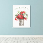 Warm Winter Wishes Canvas Afdruk (Insitu (Houten vloer))