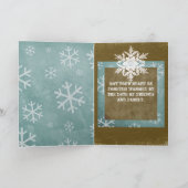 Warm Winter Wishes Feestdagen Kaart (Binnen)