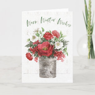 Warm Winter Wishes Feestdagen Kaart