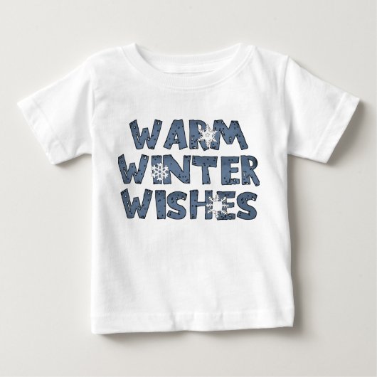 Warm Winter Wishes Feestdagen T-Shirt (Voorkant)