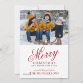 Warm Winter Wishes Feestdagenkaart (Achterkant)