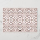 Warm Winter Wishes | Horizontale foto Folie Feestdagenkaart (Achterkant)