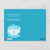 Warm Winter Wishes kerstSweater Briefkaart (Achterkant)