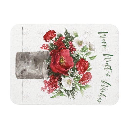 Warm Winter Wishes Magneet (Horizontaal)