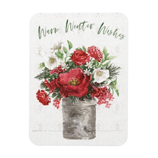 Warm Winter Wishes Magneet (Verticaal)