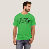 Warm Winter Wishes Quote retro T-shirt (Voorkant volledig)