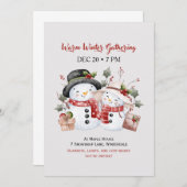 Warm Winterfeest – Uitnodiging voor een Wintervol  (Voorkant / Achterkant)