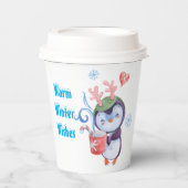 Warm winterwensen papieren bekertje bekers (Voorkant)