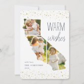 Warm Wish | California Holiday Photo Card Feestdagenkaart (Voorkant)