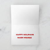 Warm Wish Feestdagen Kaart (Binnen)