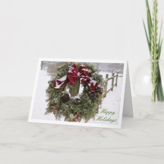 Warm Wish Feestdagen Kaart (Voorkant)