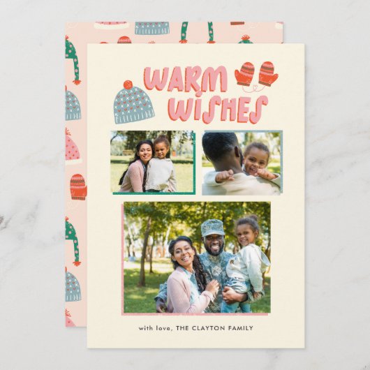 Warm Wish Feestdagenkaart (Voorkant / Achterkant)