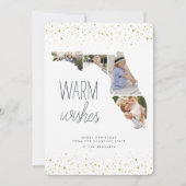 Warm Wish | Multi Photo Florida Feestdagenkaart (Voorkant)