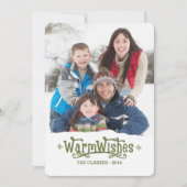 Warm Wish | Vakantieknopkaart Feestdagenkaart (Voorkant)