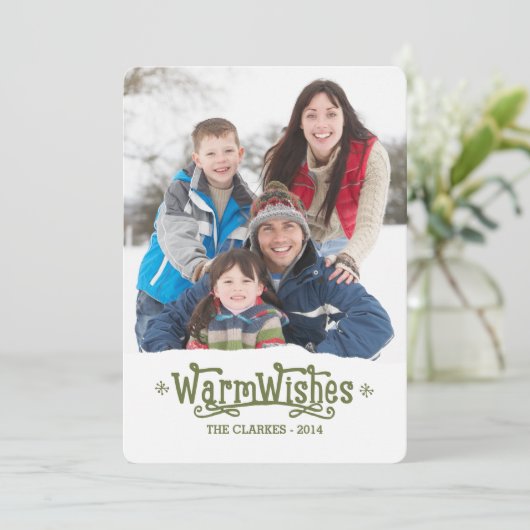 Warm Wish | Vakantieknopkaart Feestdagenkaart