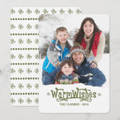 Warm Wish | Vakantieknopkaart Feestdagenkaart (Voorkant / Achterkant)