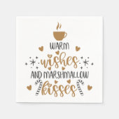 Warm Wishes and Marshmallow Kisses  Servet (Voorkant)