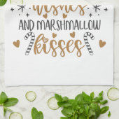 Warm Wishes and Marshmallow Kisses  Theedoek (Gevouwen)