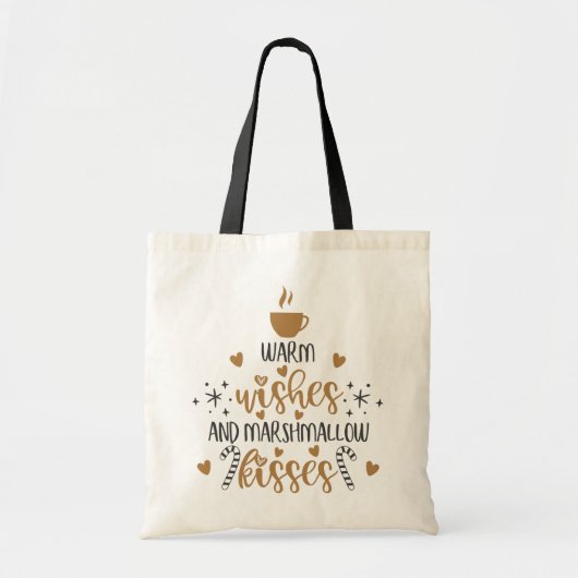 Warm Wishes and Marshmallow Kisses Tote Bag (Voorkant)