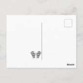 Warm Wishes Argyle Pattern Items Briefkaart - Grij (Achterkant)