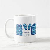 Warm Wishes Argyle Pattern Items Mok - Blauw (Links)
