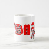 Warm Wishes Argyle Pattern Items Mok - Rood (Center)