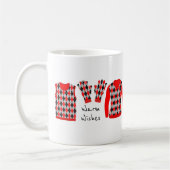 Warm Wishes Argyle Pattern Items Mok - Rood (Links)