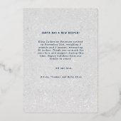 Warm Wishes Baby Kisses Kerst Foto Aankondiging (Achterkant)