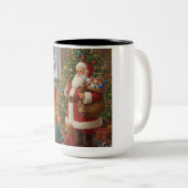 Warm Wishes by the Fireplace Tweekleurige Koffiemok (Voorkant rechts)