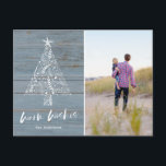 Warm Wishes Coastal Beach Florida Feestdagenkaart<br><div class="desc">Kerstvakantie-briefkaarten op een kuststrand "Warm Wish"-ontwerp. Voeg uw foto,  bericht en namen aan de voorkant van het briefkaart en uw terugkeeradres en extra groet aan de rug toe. Als u hulp nodig hebt die uw foto bebouwt of een douaneverzoek hebt,  contacteer me. Ik zou graag helpen.</div>