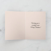 Warm Wishes Cocoa Snowflake Christmas Kaart (Binnen)