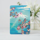 Warm Wishes Countryside Postcard Bedankkaart (Staand voorkant)