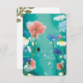 Warm Wishes Countryside Postcard Bedankkaart (Voorkant / Achterkant)