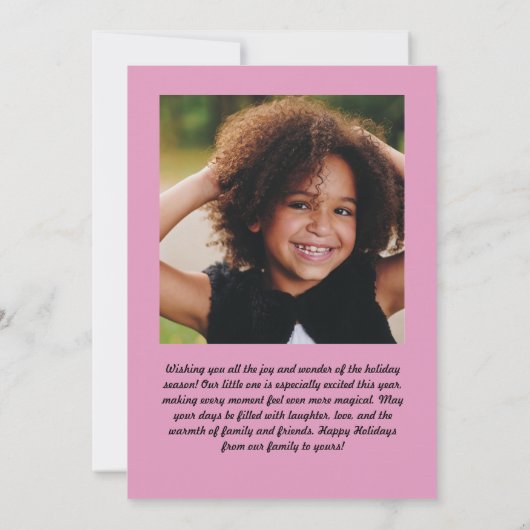 Warm Wishes Feestelijke Cactus Holiday Kaart (Achterkant)