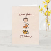 Warm Wishes for Autumn Greeting Card Kaart (Gele Bloem)