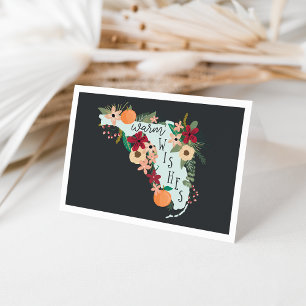 Warm Wishes from Florida Illustrated Note Kaart