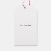 Warm Wishes Gift Label, Vakantie Kerstdorp Cadeaulabel (Achterkant)