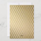 Warm Wishes Gold Script Holiday Verticale Foto Feestdagenkaart (Achterkant)